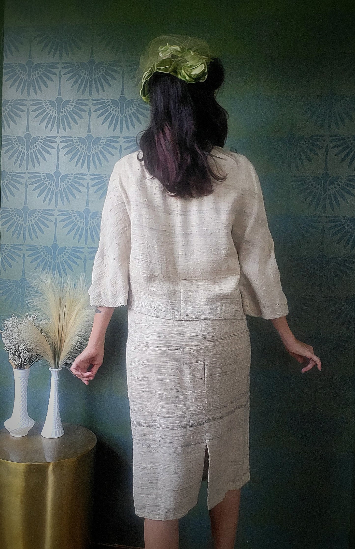 STYLE 8003 - Vintage 1960's Lilli Ann Woven Silk Suit