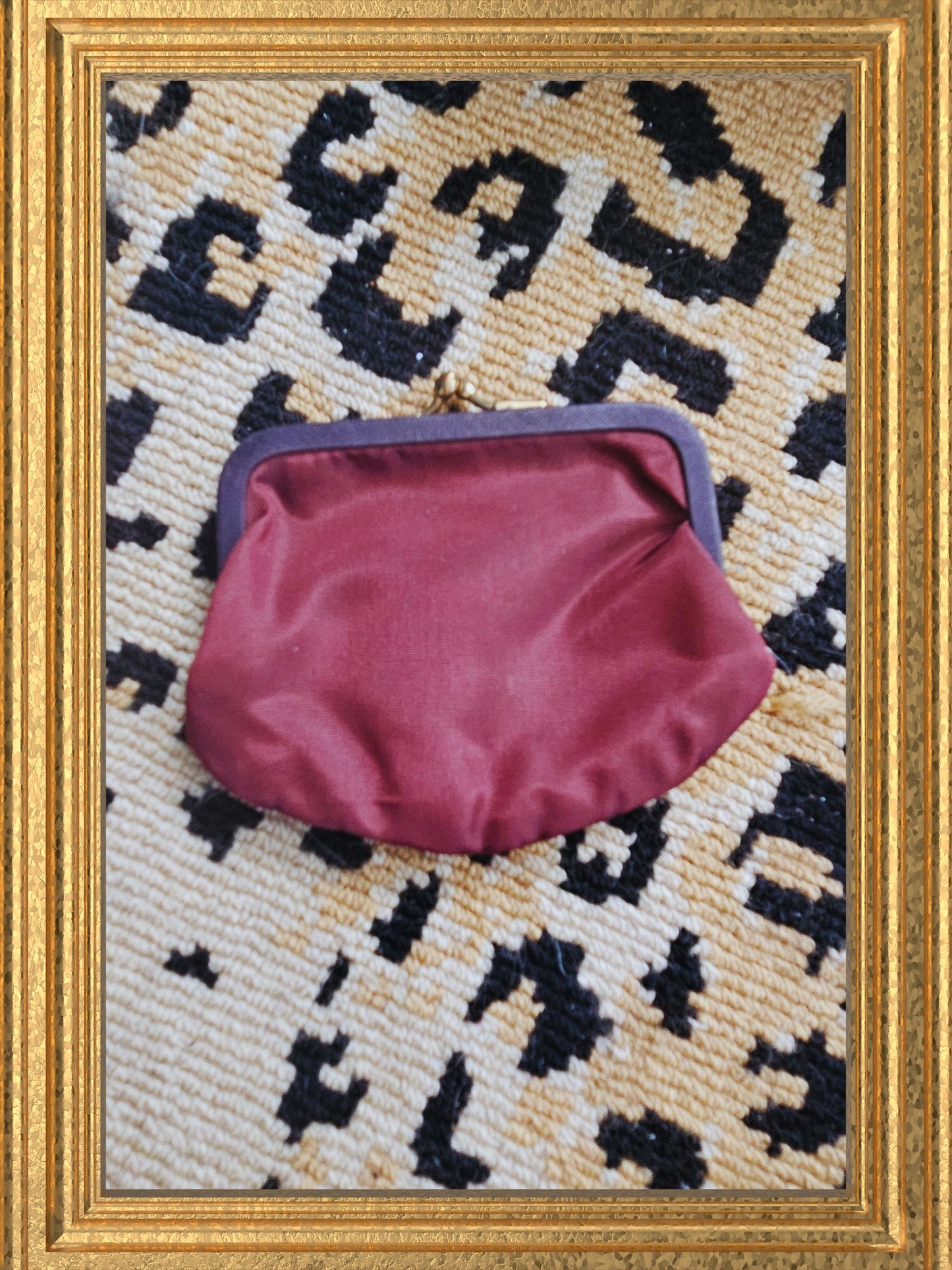 SOLD - "Lumured" Golden Petite Bead Handbag