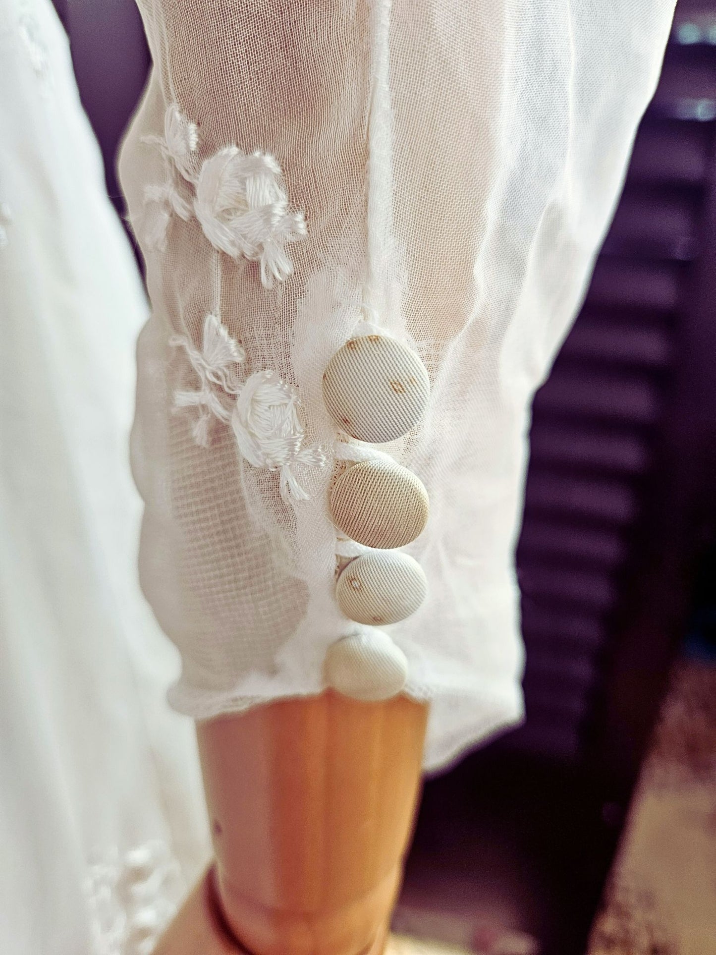 Vintage Embroidered Sheath Gown