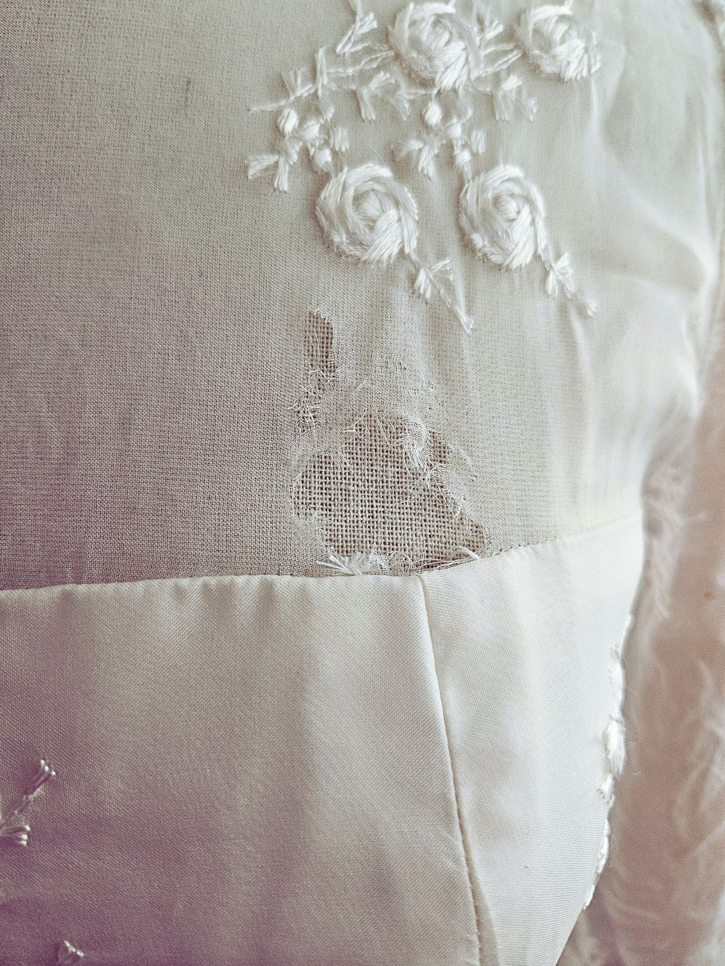 Vintage Embroidered Sheath Gown