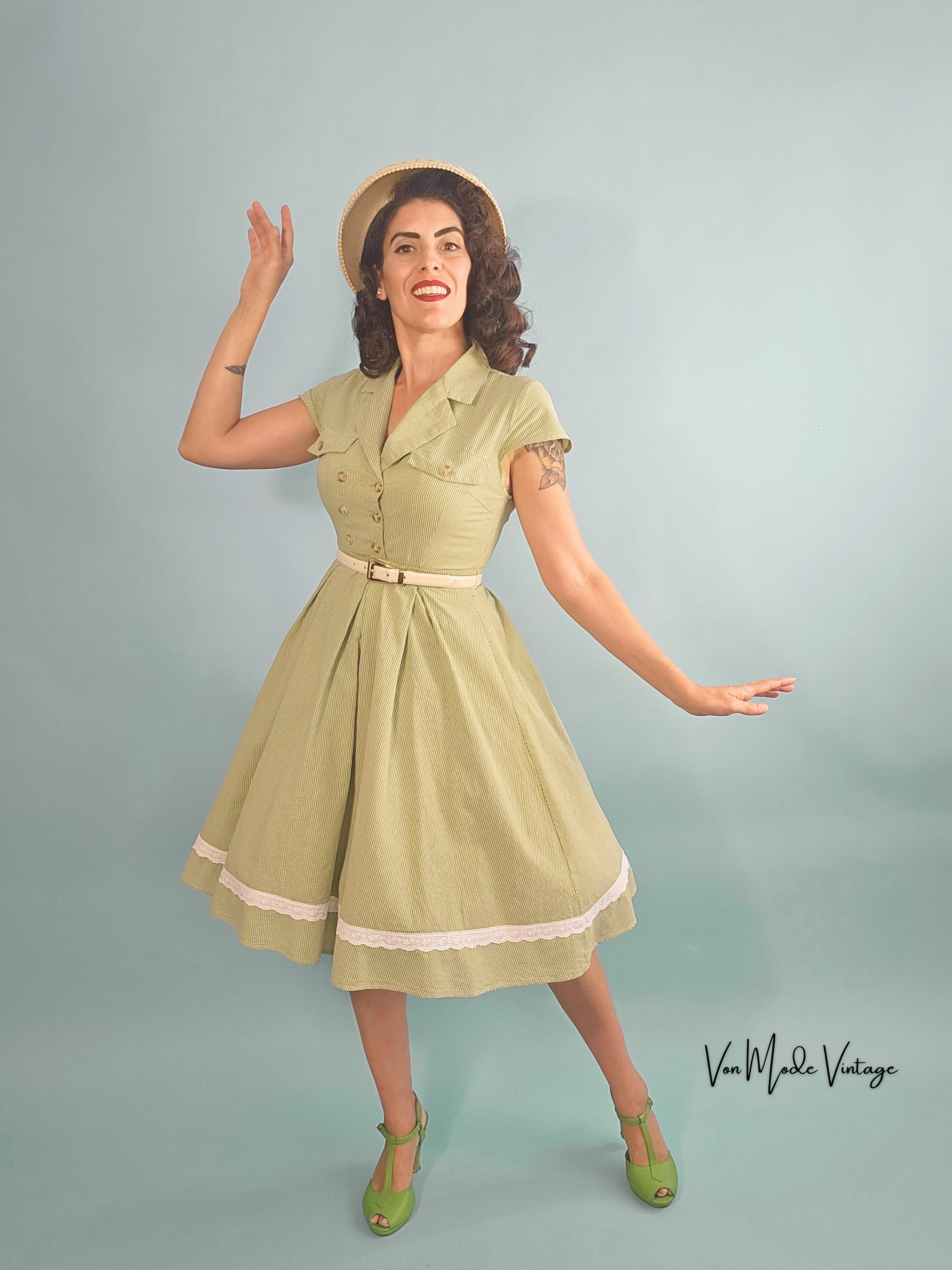 1940's Style Shirtwaist Dress 1940's Style Shirtwaist Dress