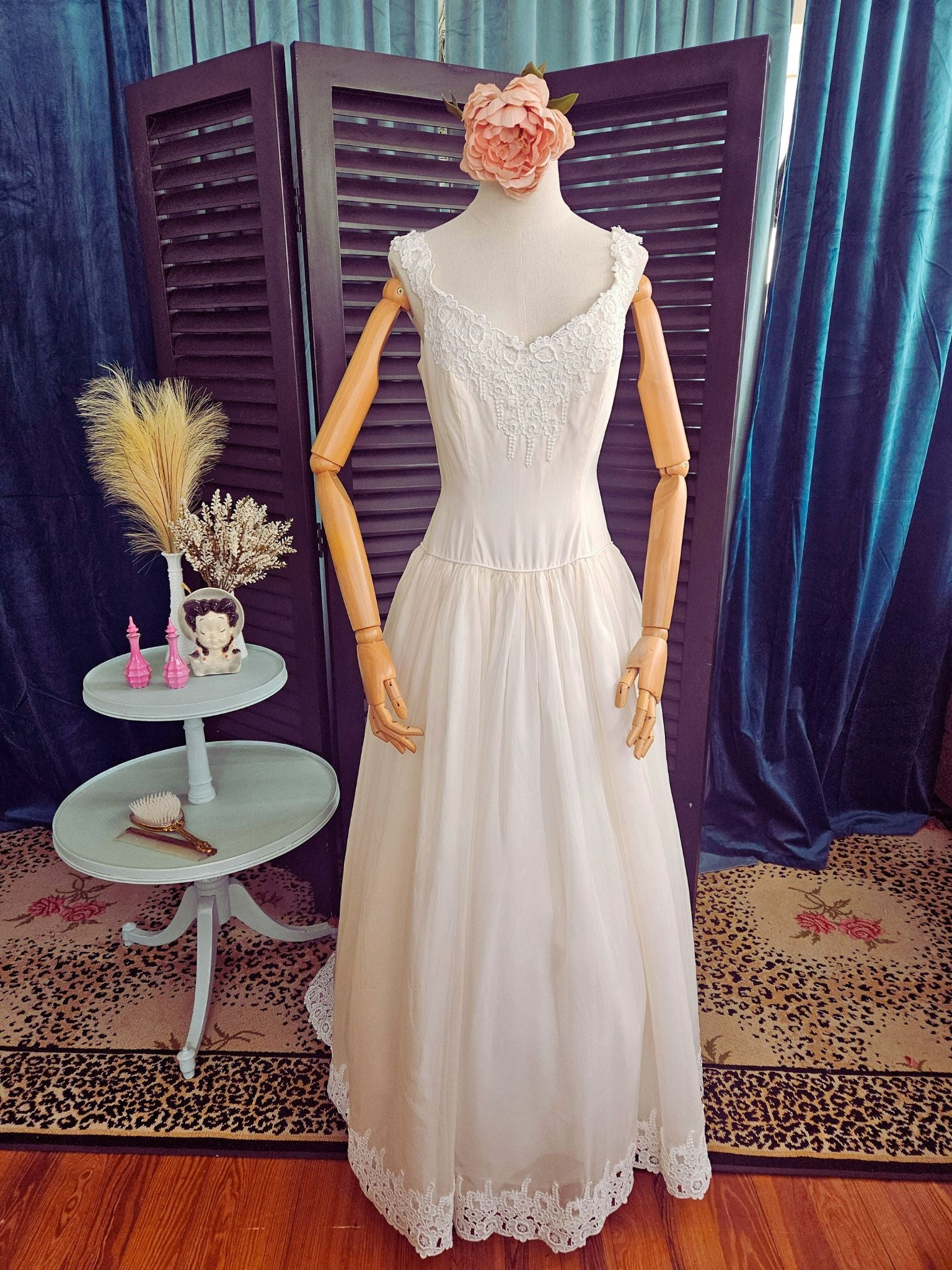 1960 lace wedding dress Vintage 1960s Wedding Dress with Matching Cape
