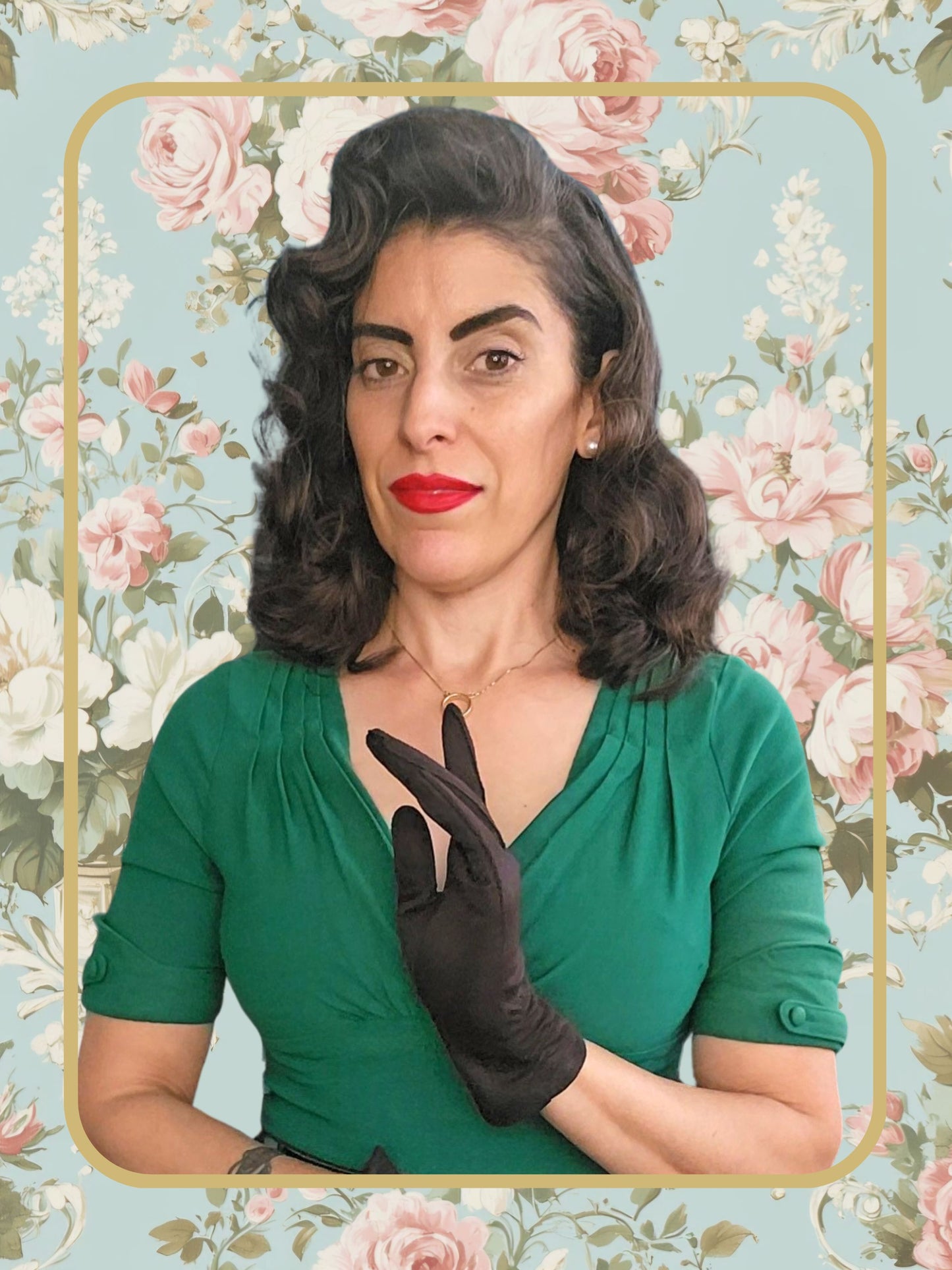 Vintage Brown Shorty Gloves