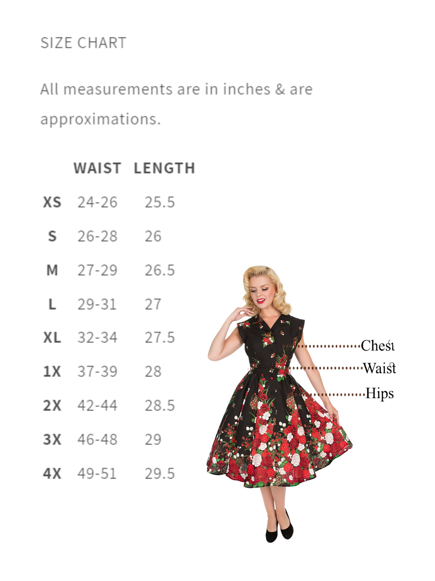 STYLE 4005 - Peggy Swing Skirt (Red)