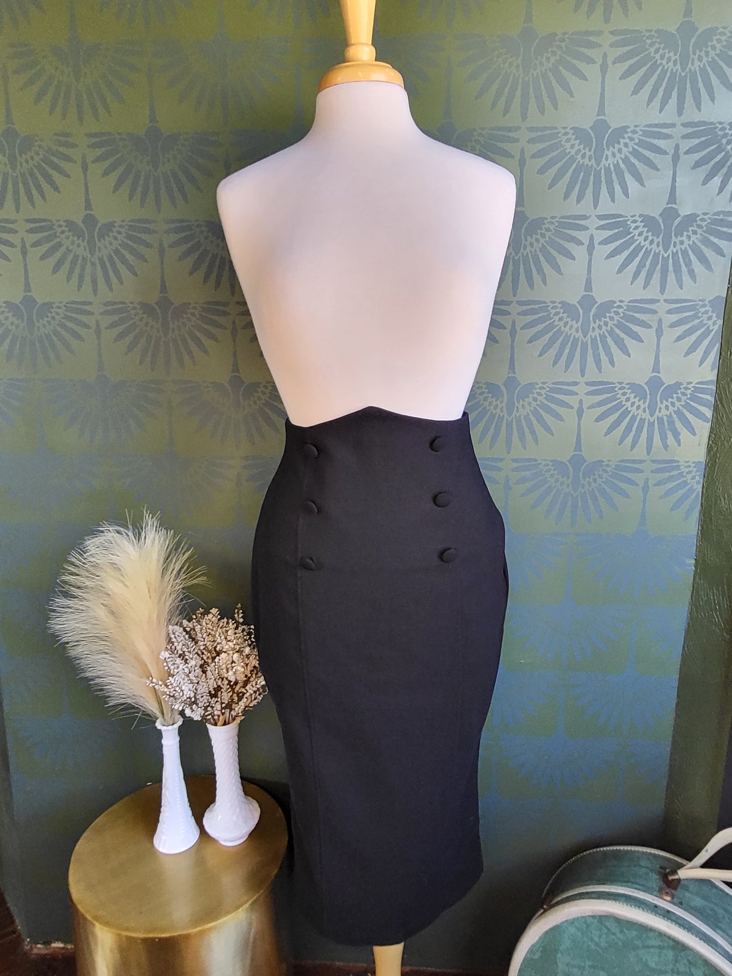 STYLE 4004 - Sailor Sierra Pencil Skirt (Black)