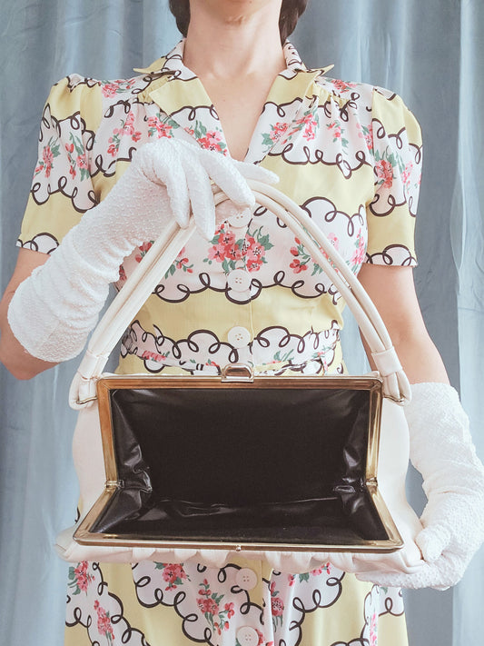 Vintage White Handbag