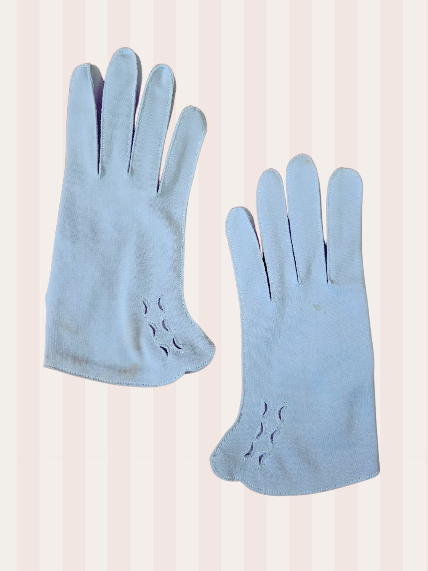 Vintage Pale Blue Gloves