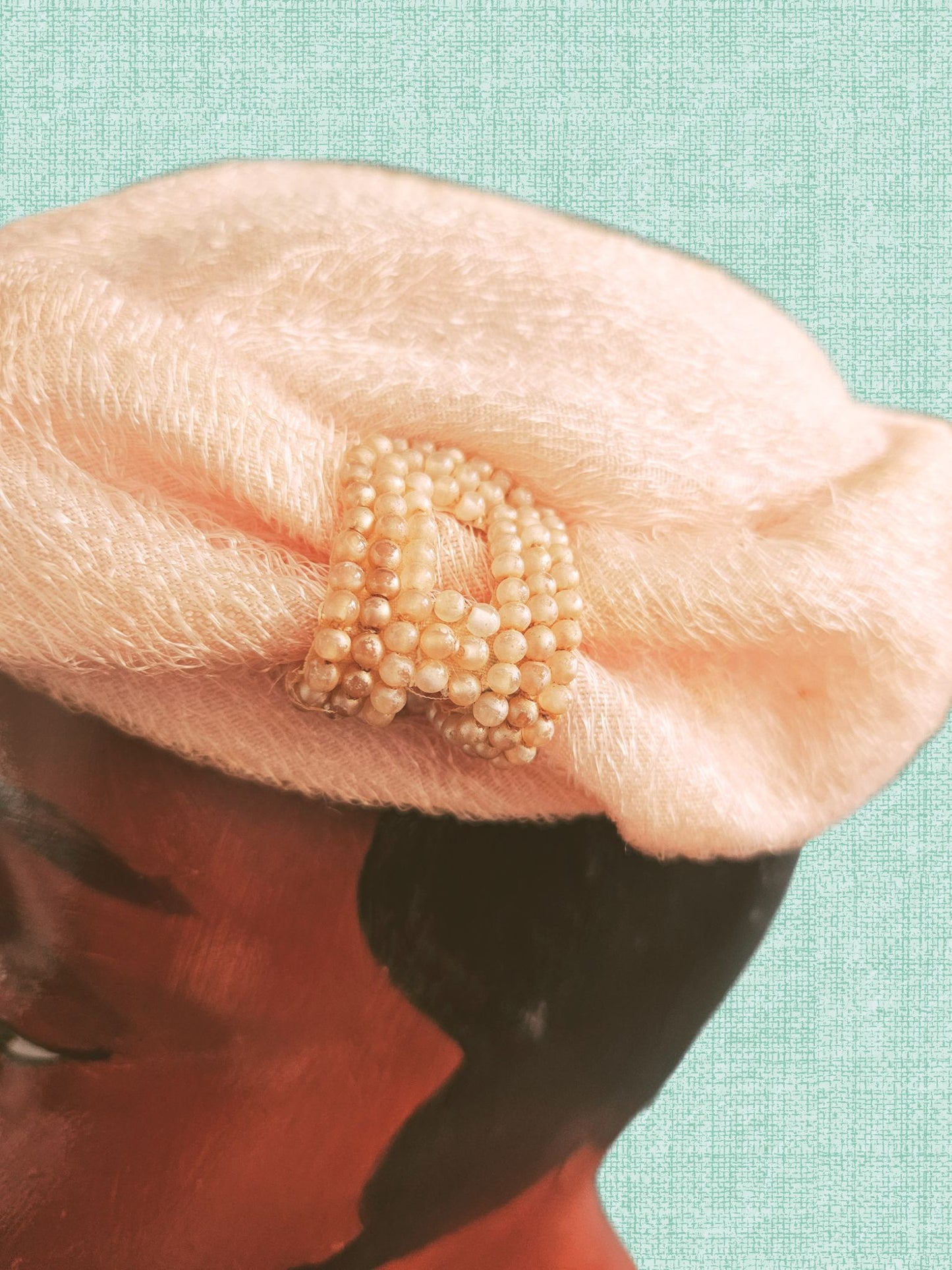 Vintage Pale Peach Topper