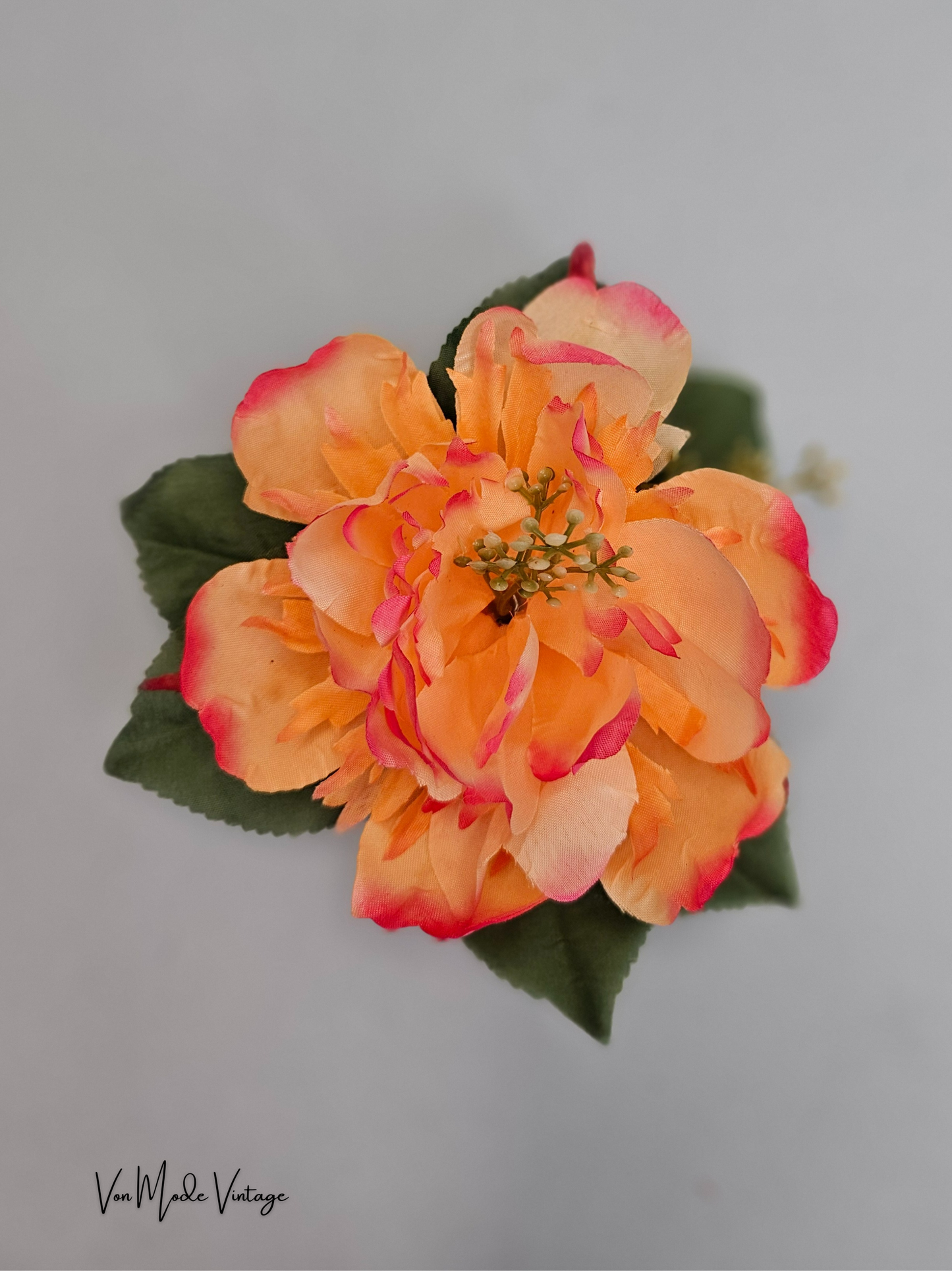 Peach Hair Flower - BD