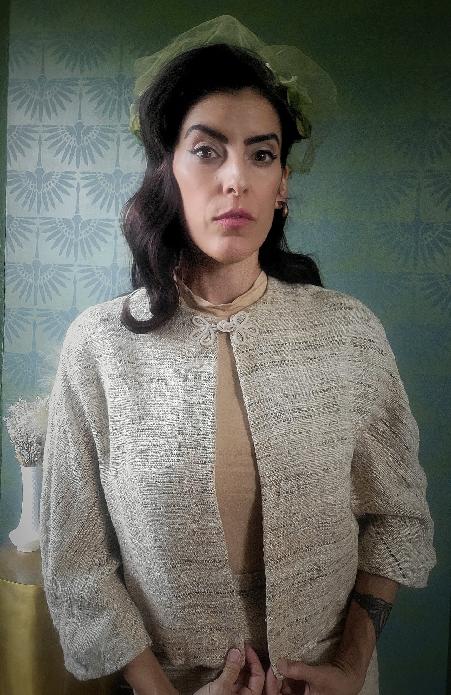 STYLE 8003 - Vintage 1960's Lilli Ann Woven Silk Suit