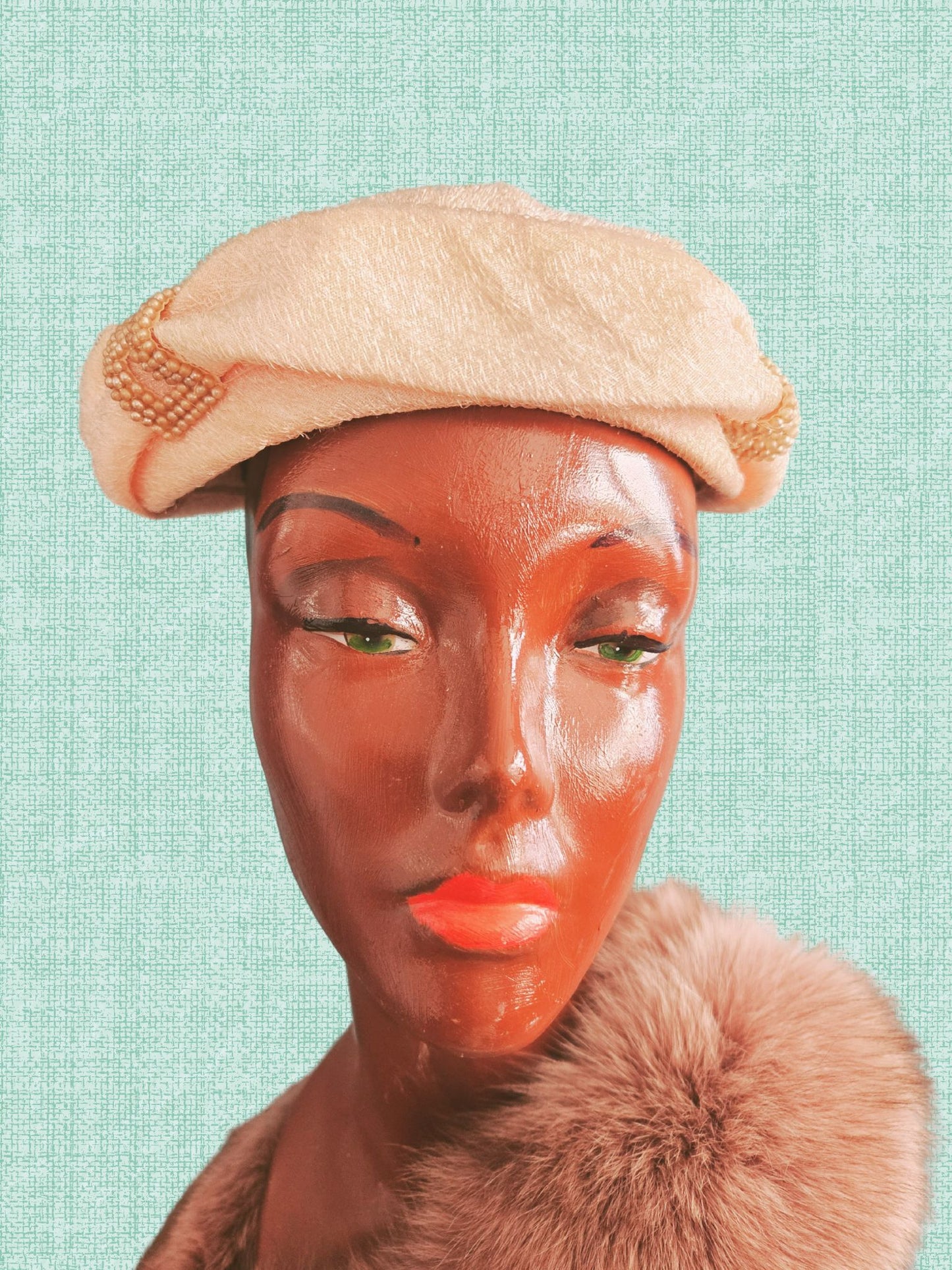 Vintage Pale Peach Topper