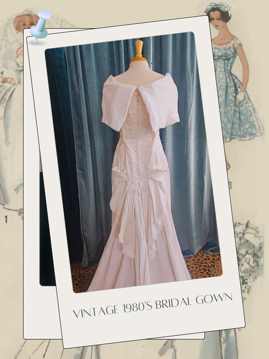 STYLE 1024 - Vintage Velvet and Lace Bridal Gown