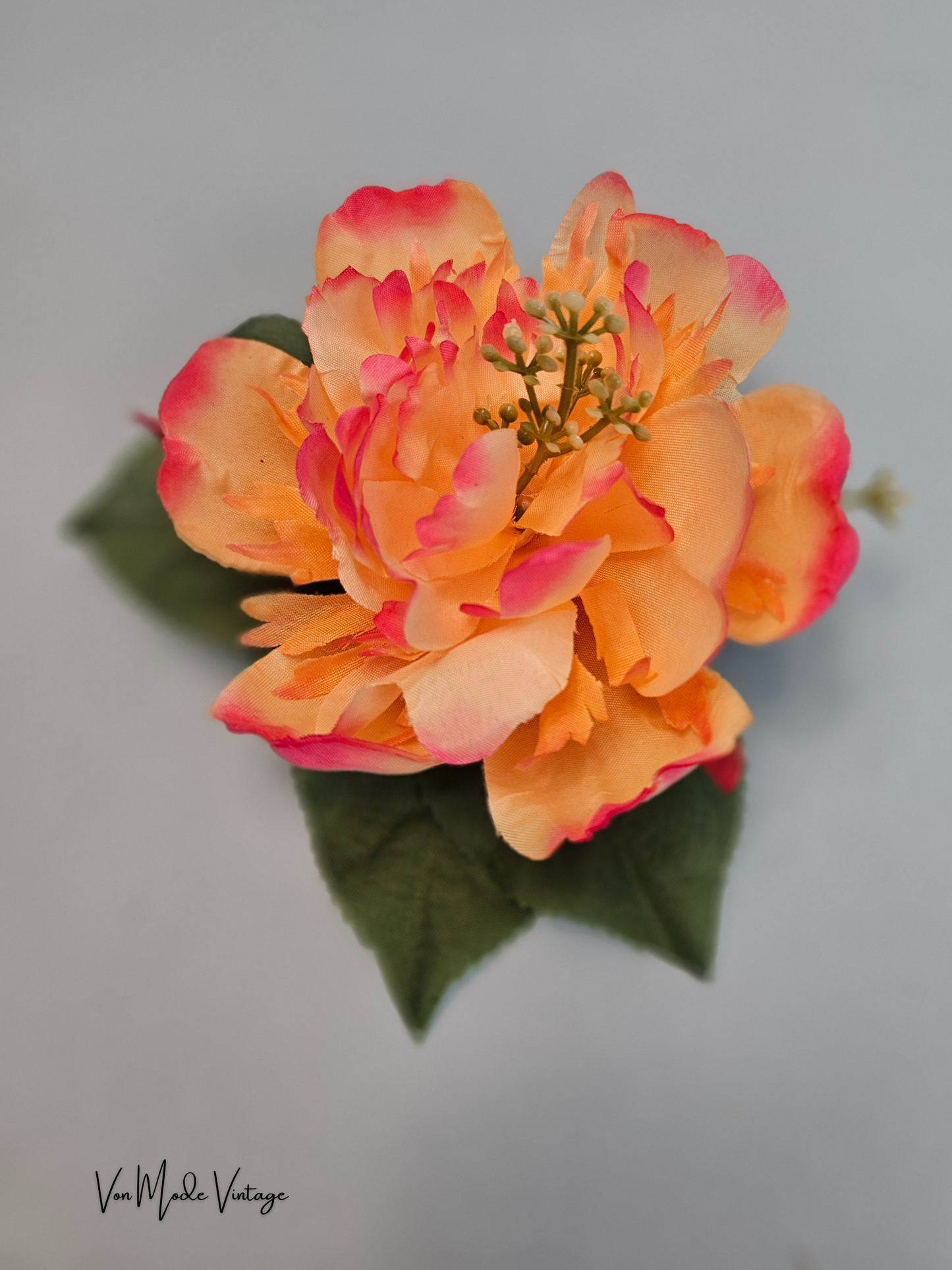 Peach Hair Flower - BD