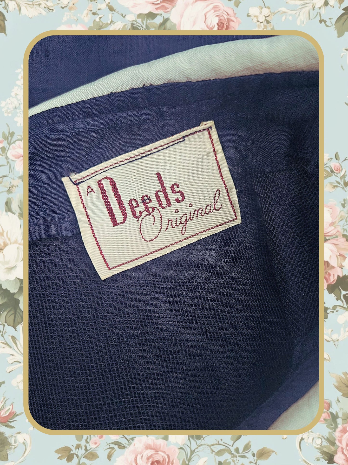 SOLD Vintage 1960's Navy Silk Wiggle Dress