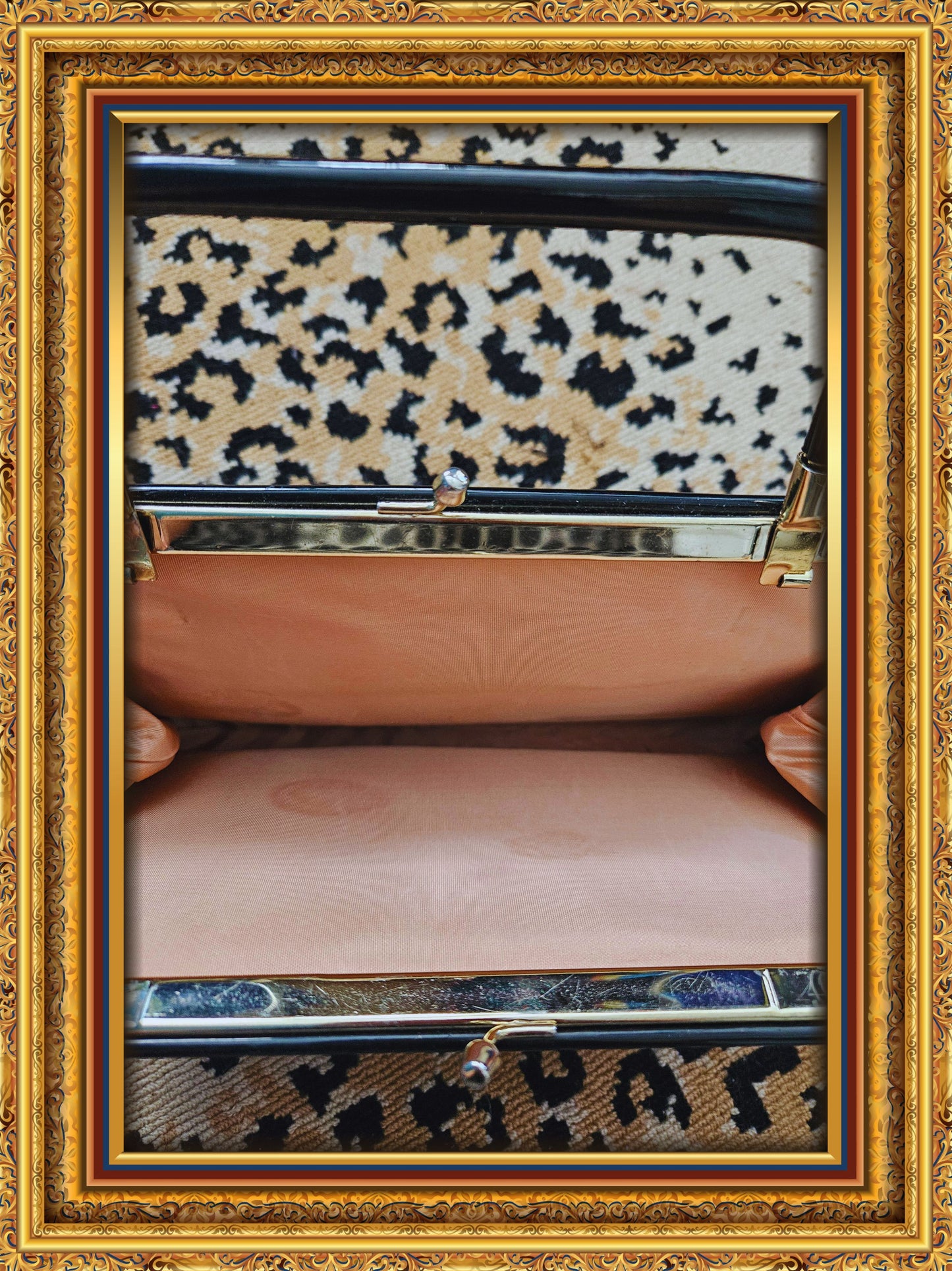 SOLD - Vintage Black Vinyl Handbag