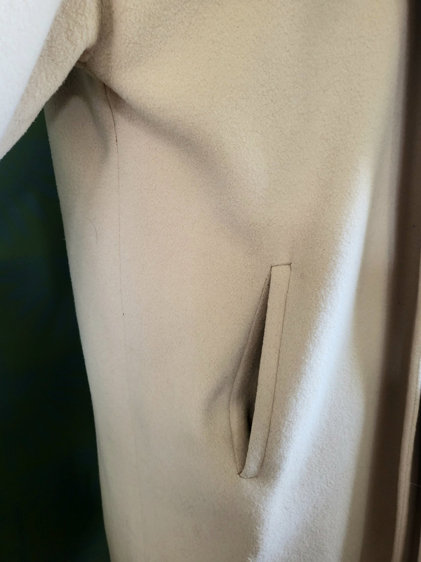 SOLD - Vintage 1950's Cashmere Ladies Box Coat - Beige
