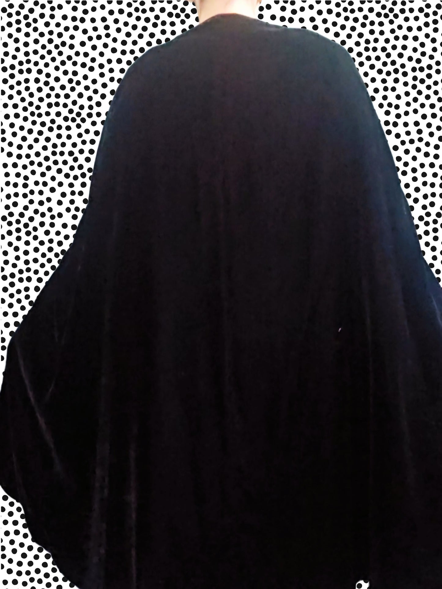 SOLD - Vintage 1960's Black Velvet Cape