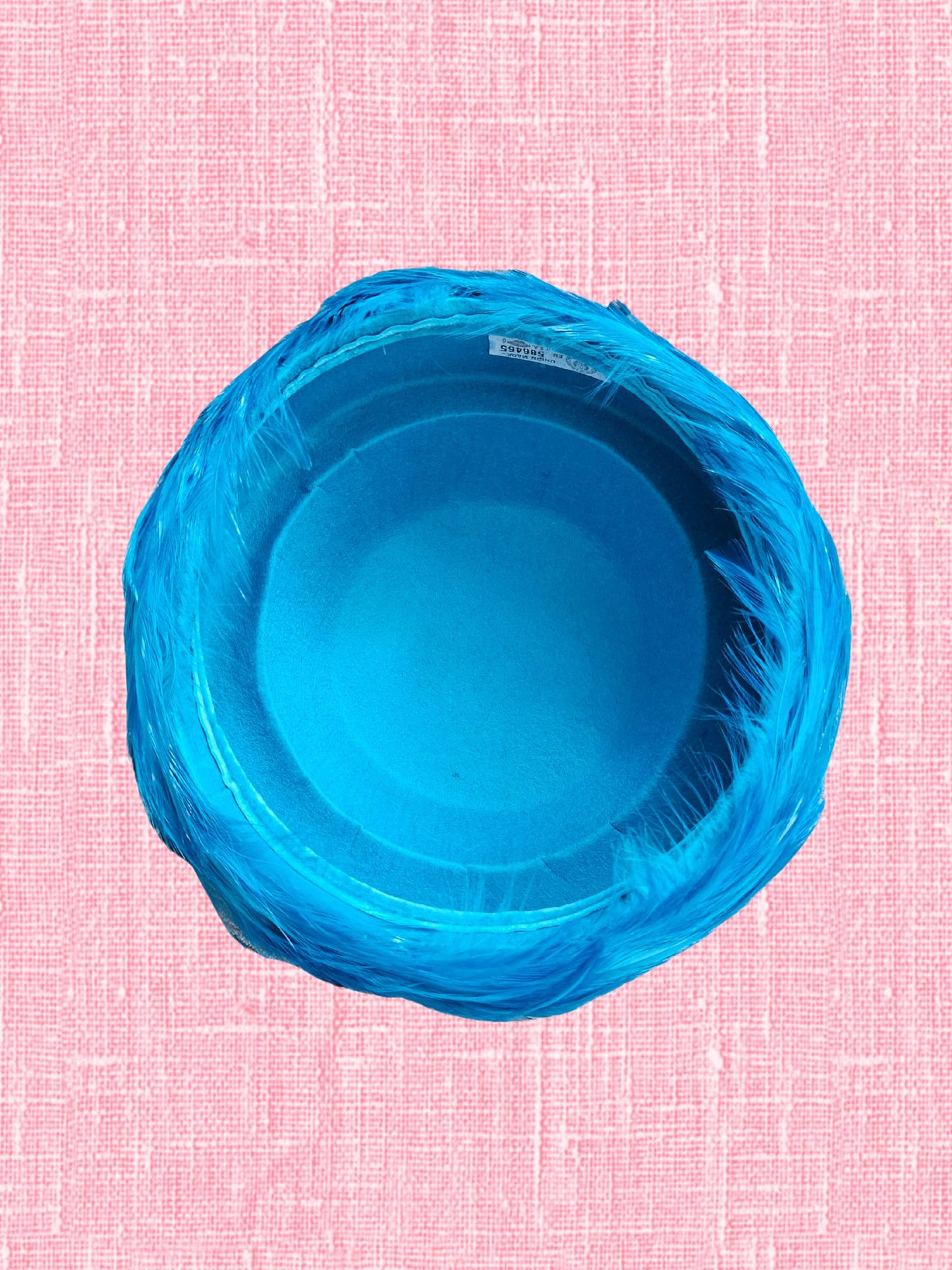 SOLD - Vintage 1950's -1960's Blue Feather Topper