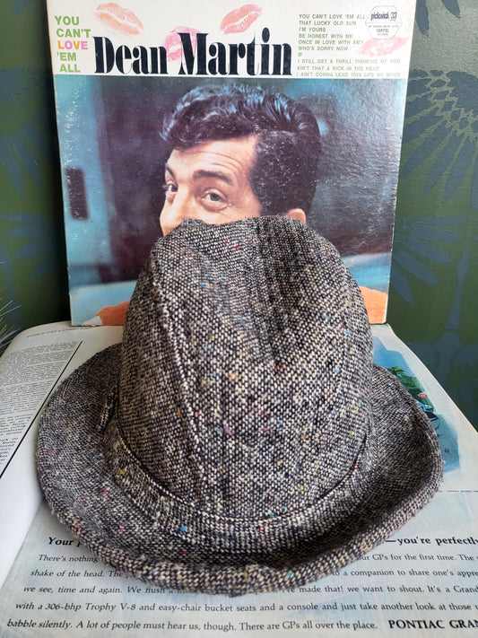 HAT50 - Vintage Totes Stingy Brim Fedora - Multi-Colored