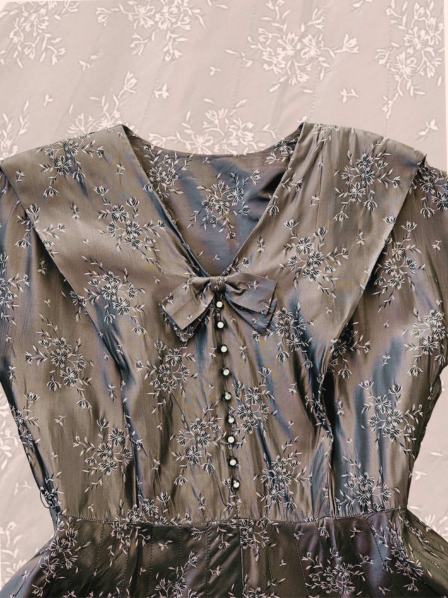 SOLD - Vintage 1950's Fit & Flare Dress