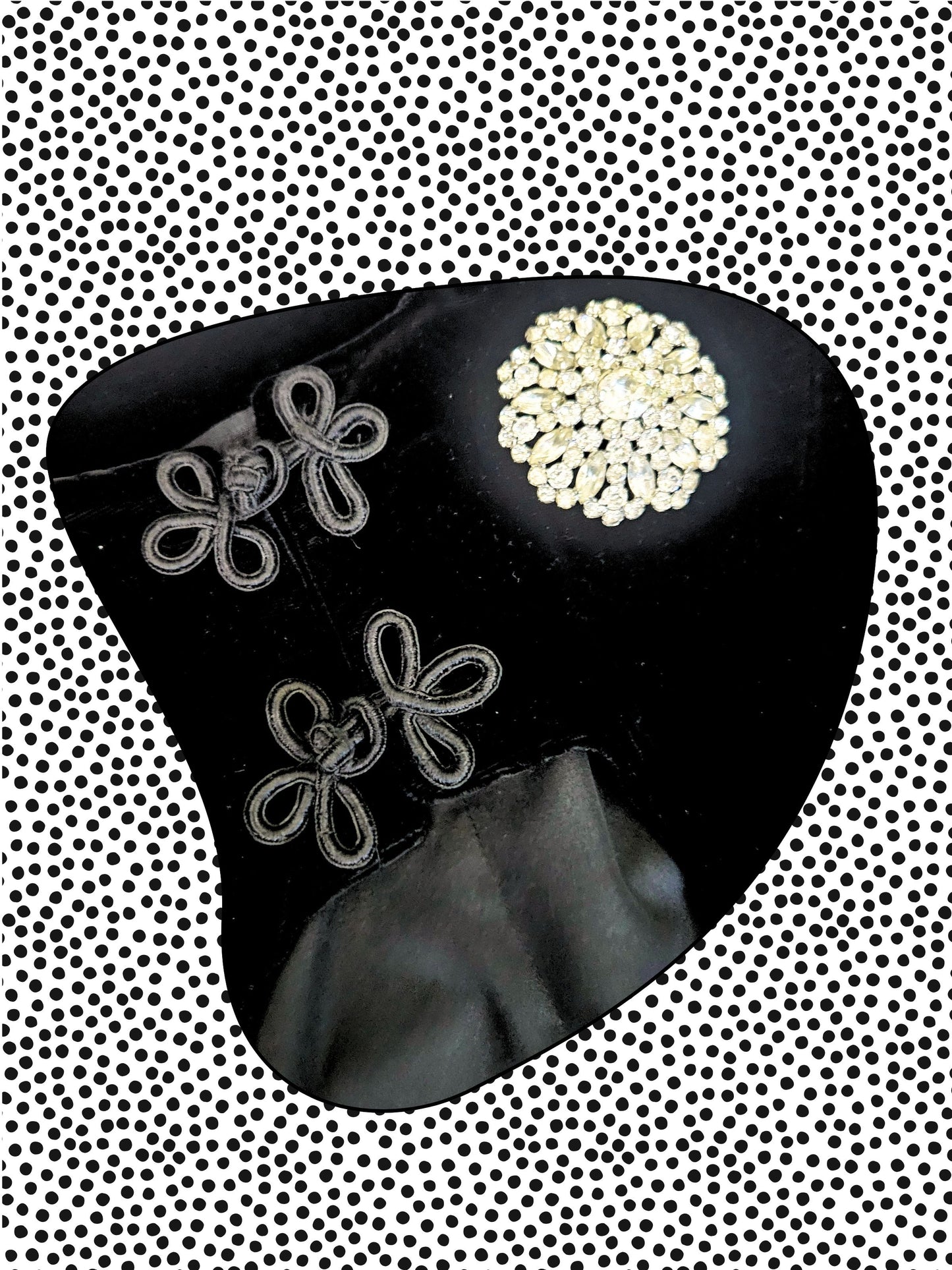 SOLD - Vintage 1960's Black Velvet Cape