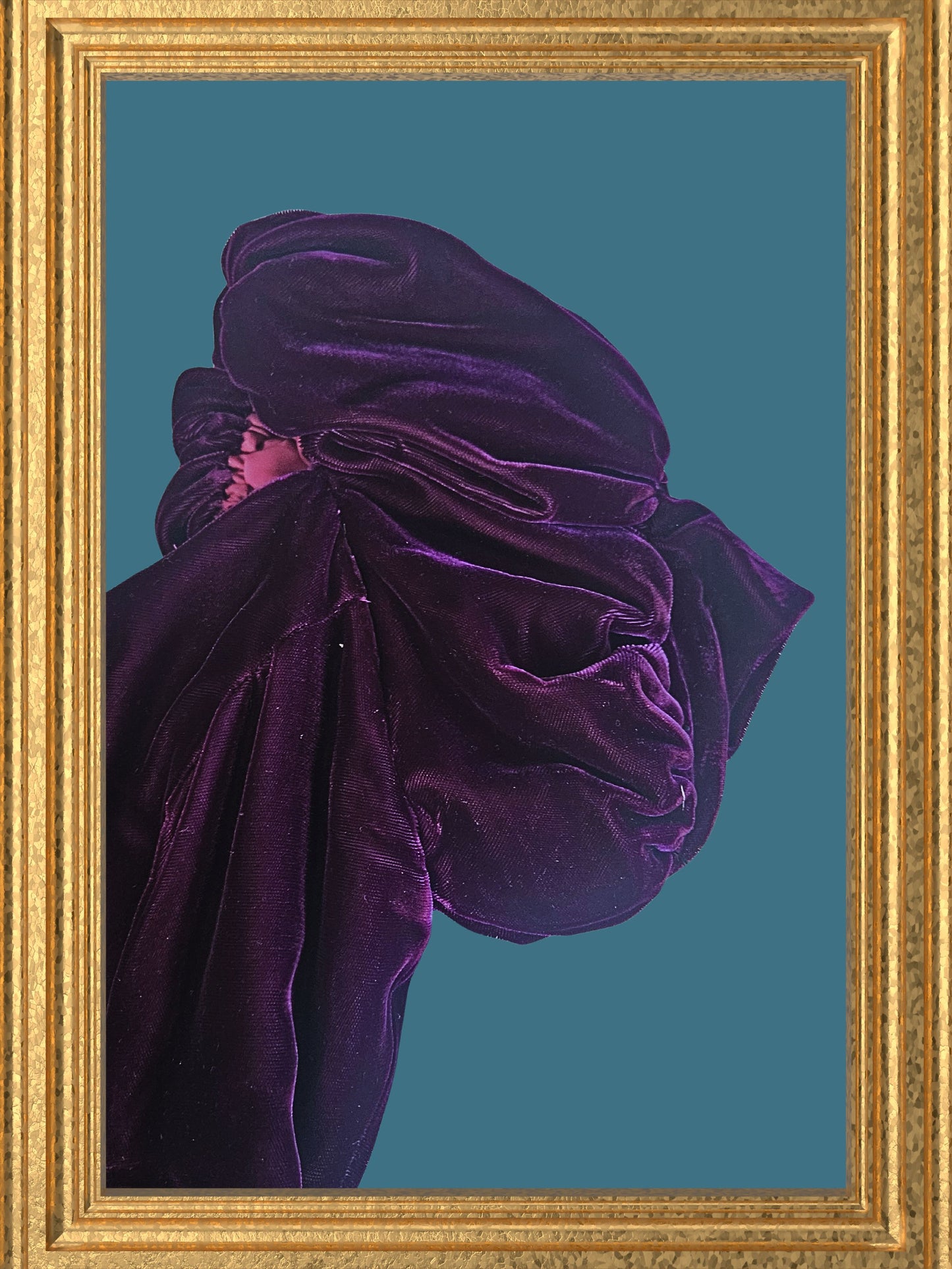 SOLD - Vintage 1980's Does 1930's "Jordan" Deep Violet Velvet Gown