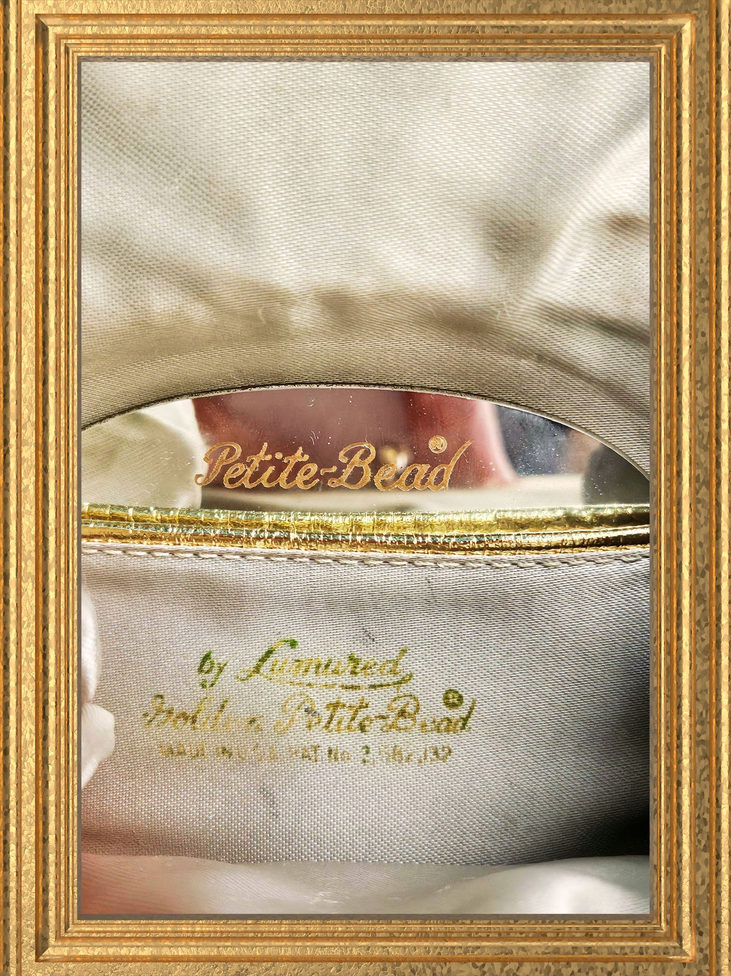 SOLD - "Lumured" Golden Petite Bead Handbag
