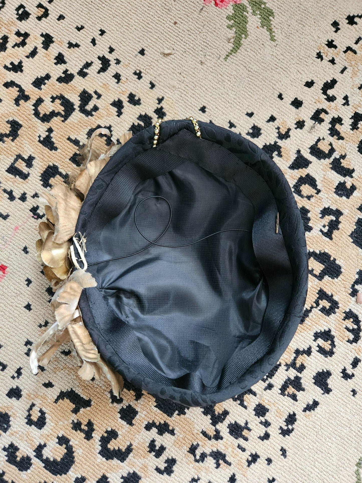 Vintage Brocade Side Cap