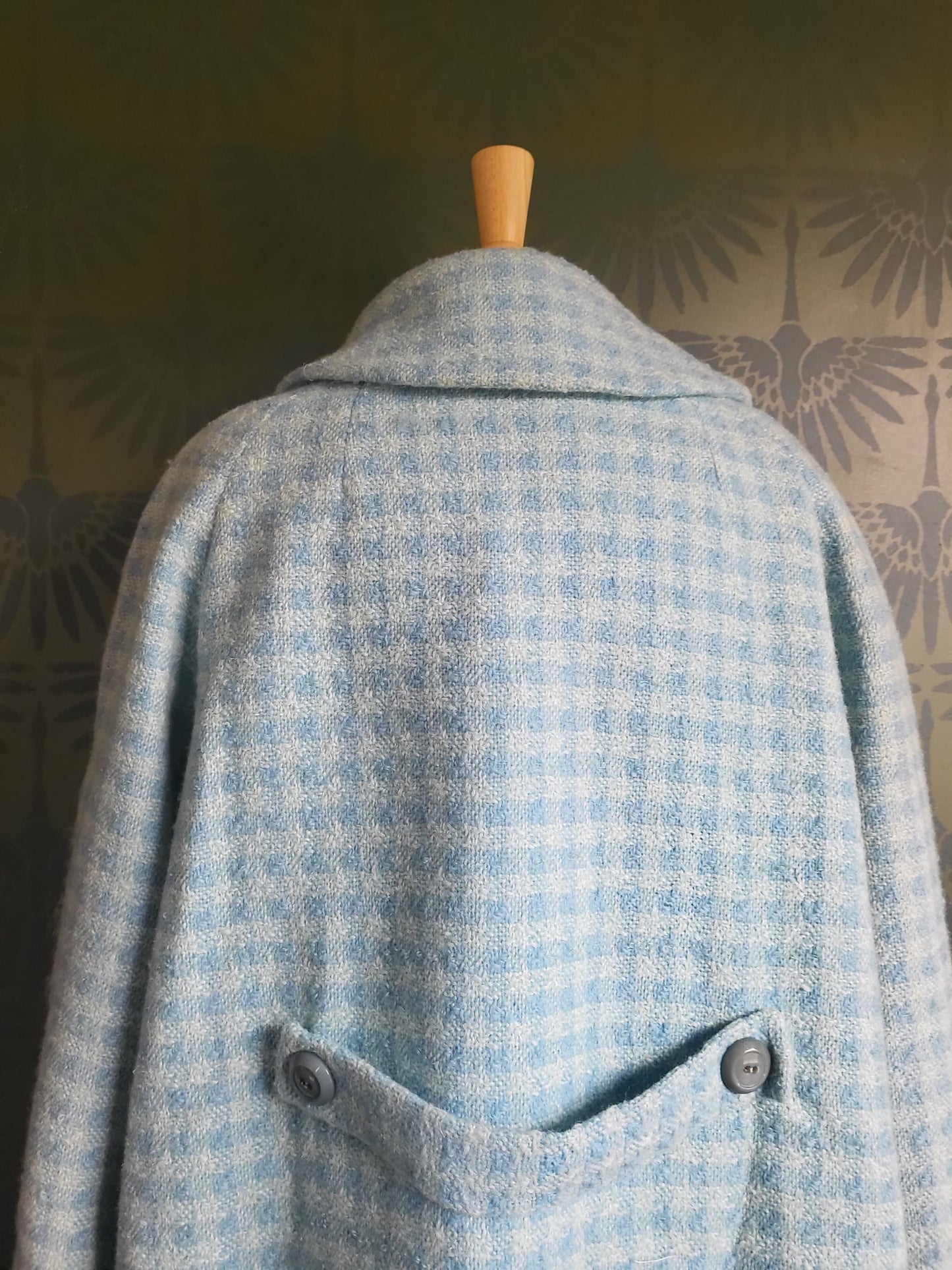 SOLD - Vintage 1950's-1960's Periwinkle Tweed Coat