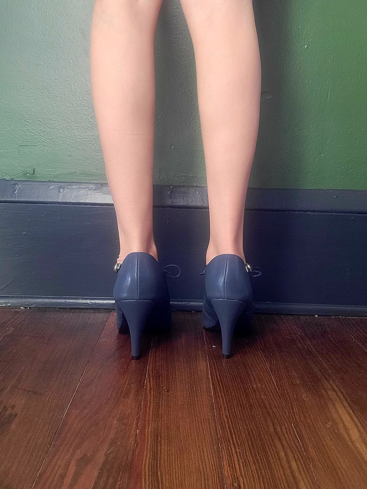 Agatha High Heel -Navy