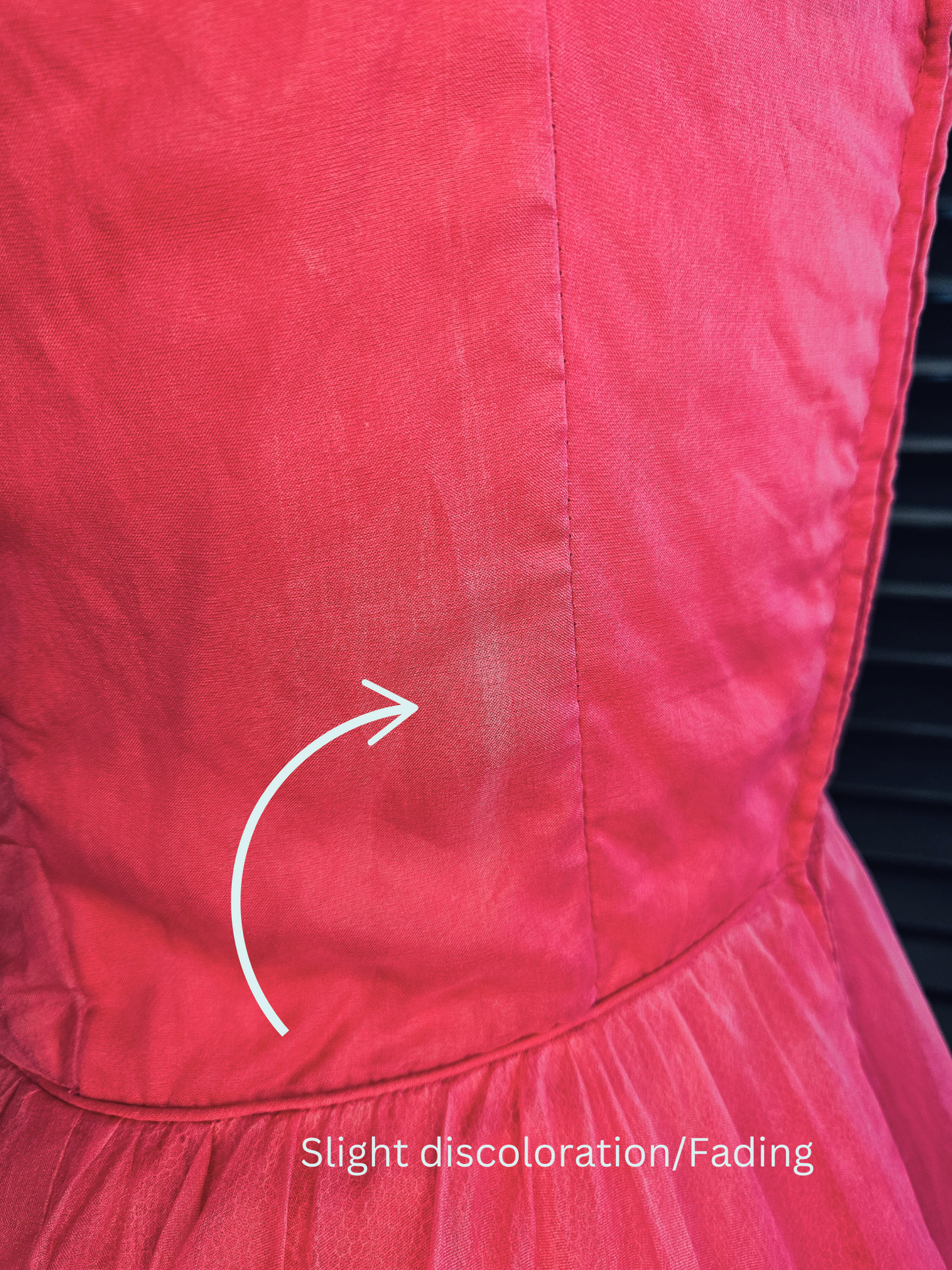 SOLD -Vintage 1950's Fuchsia Party Dress