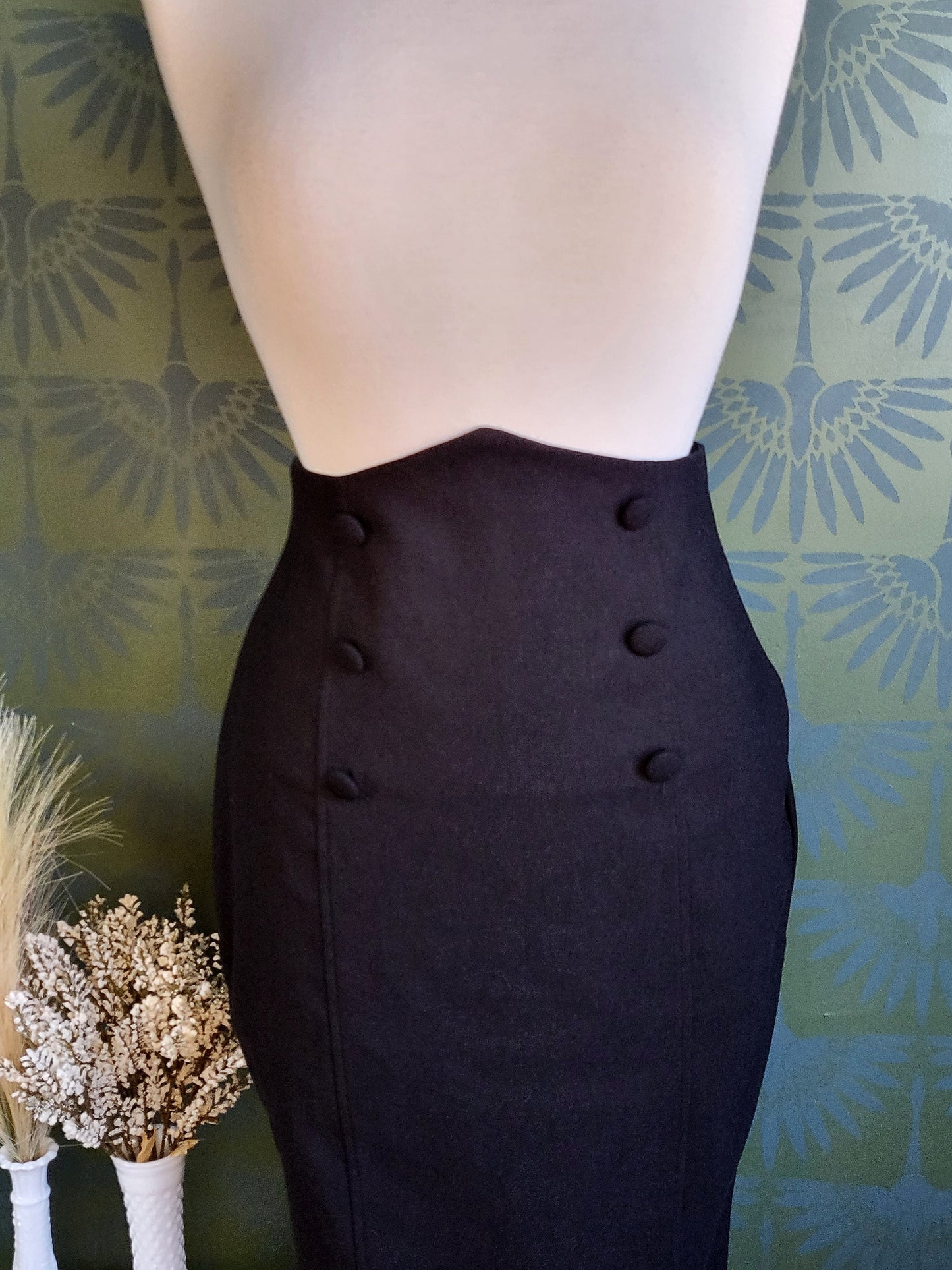 STYLE 4004 - Sailor Sierra Pencil Skirt (Black)