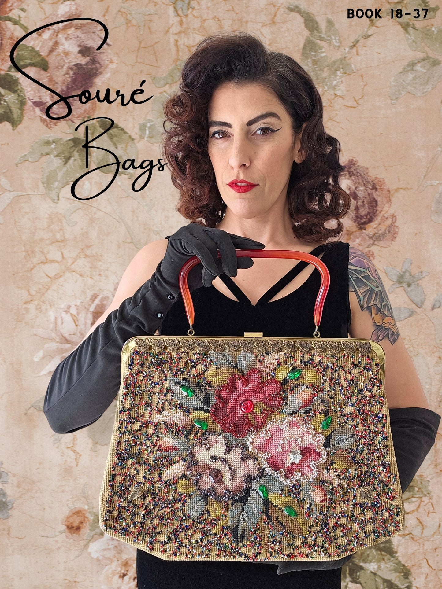 SOLD - Vintage 1940's-1960's "Souré" Embellished Handbag
