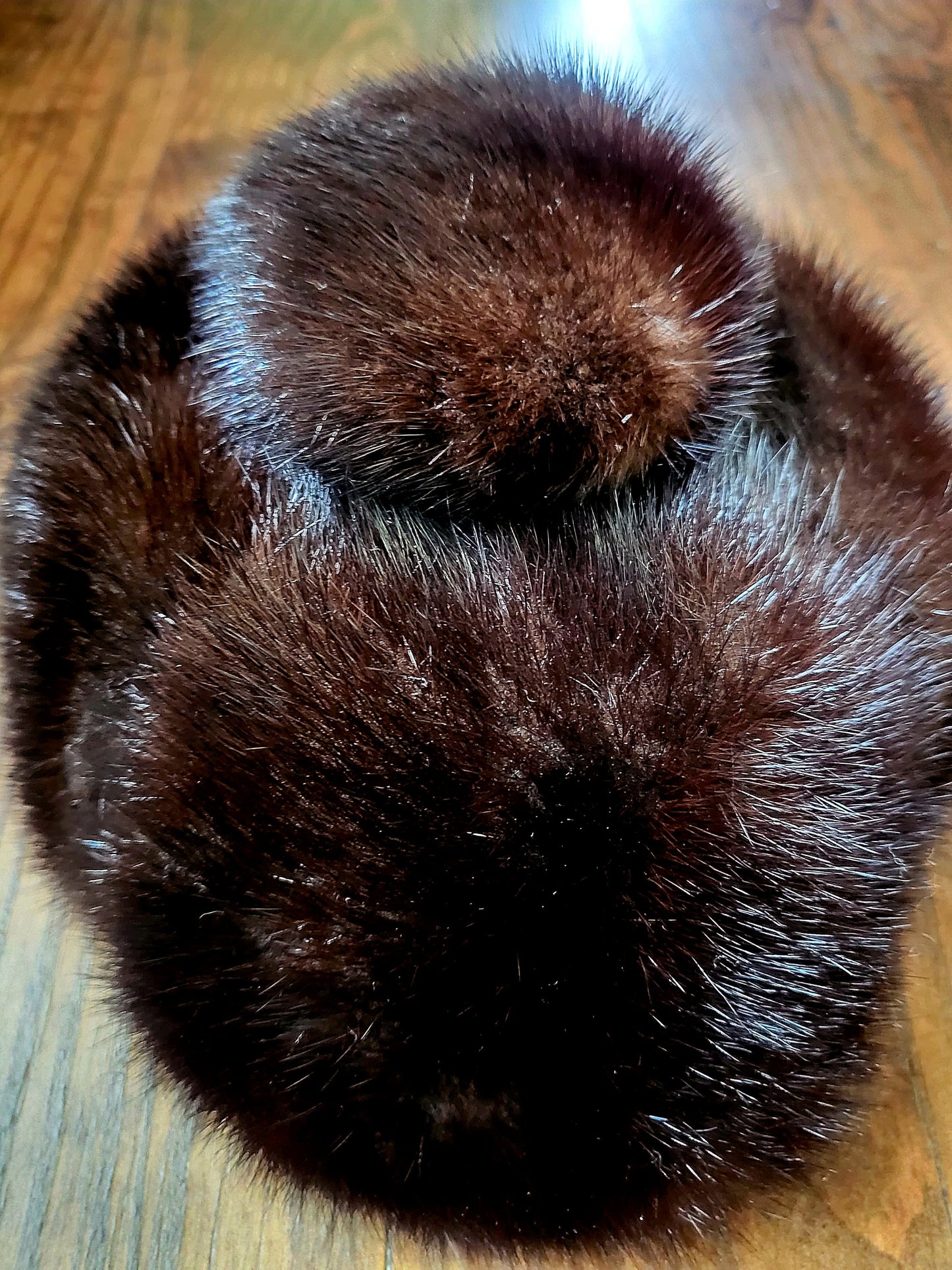 HAT78 - Vintage 1950's-1960's "Esther Pomerantz Fashions" Mink Cap