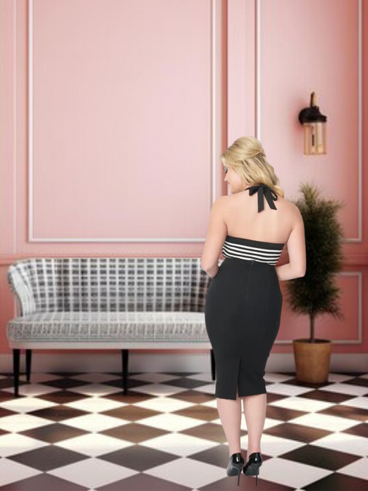 STYLE 4004 - Sailor Sierra Pencil Skirt (Black)