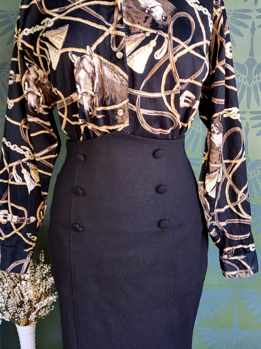 Sailor Sierra Pencil Skirt (Black)