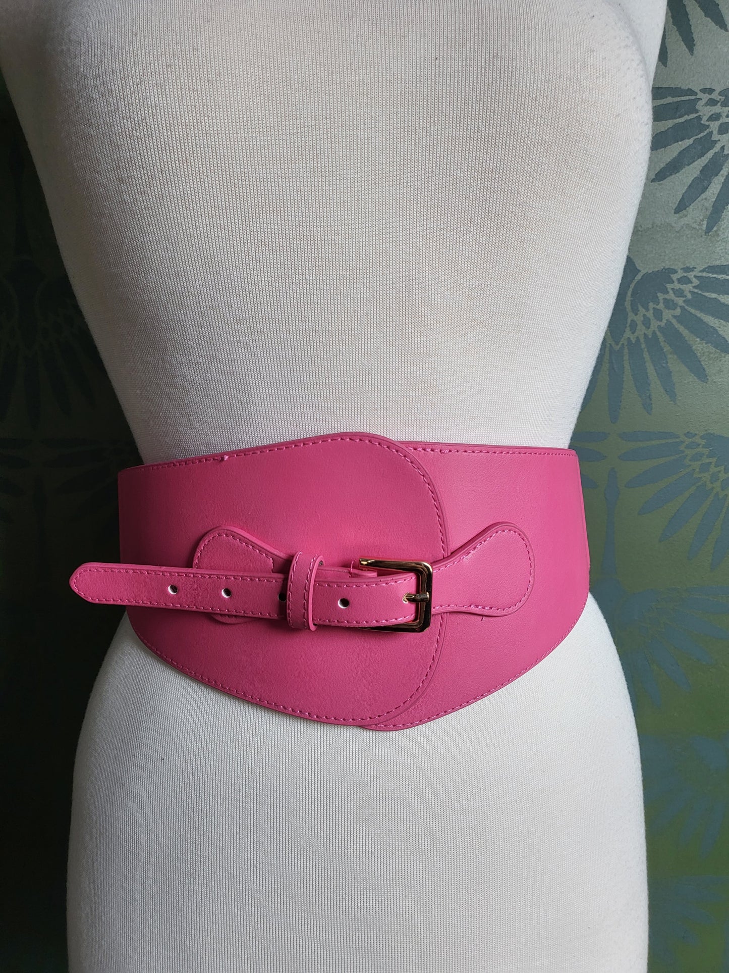 Wide Corset Belt - Fuchsia