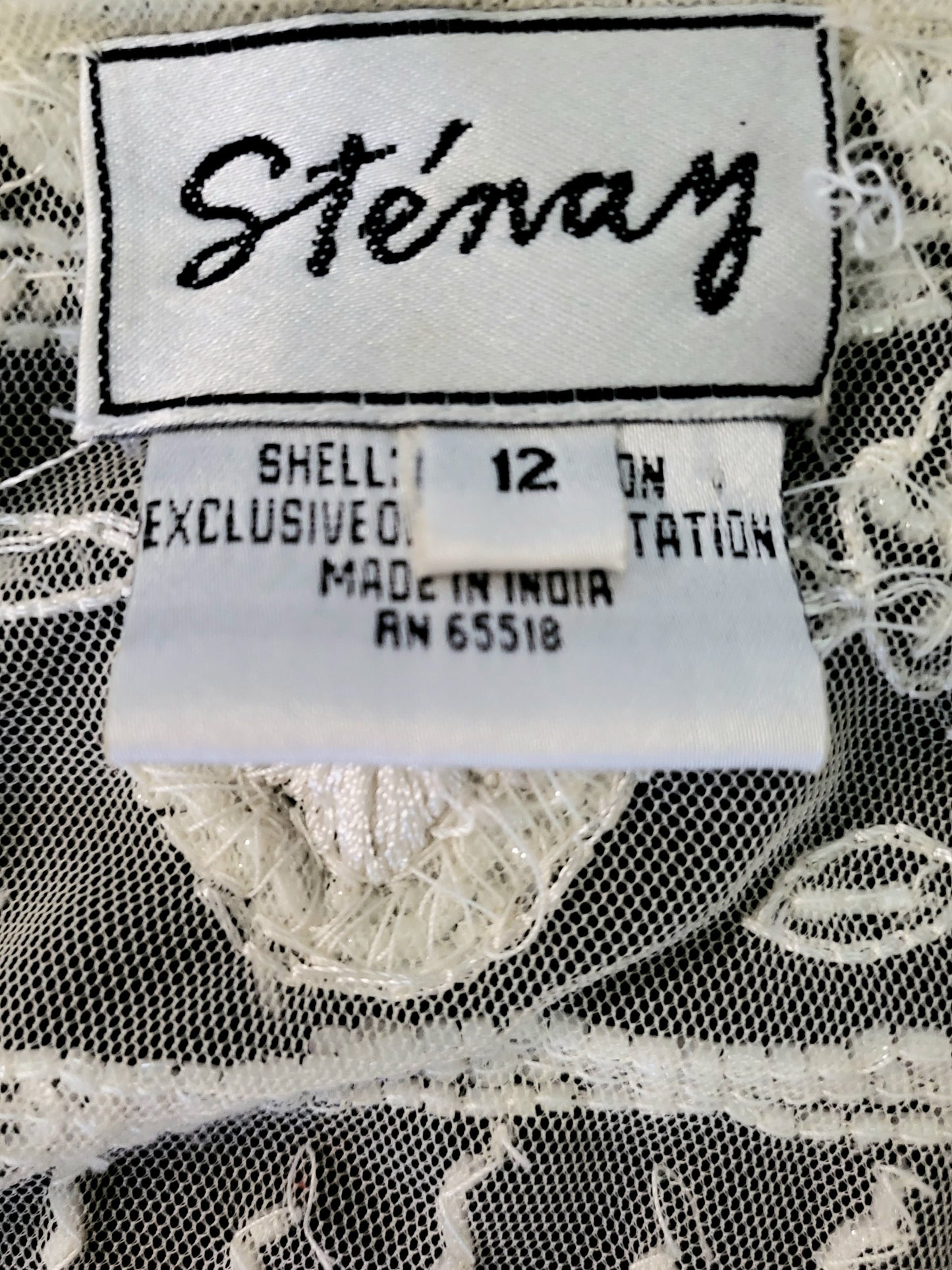 STYLE 5001 - Vintage "Stenay" Ivory Beaded Long Sleeve Bolero