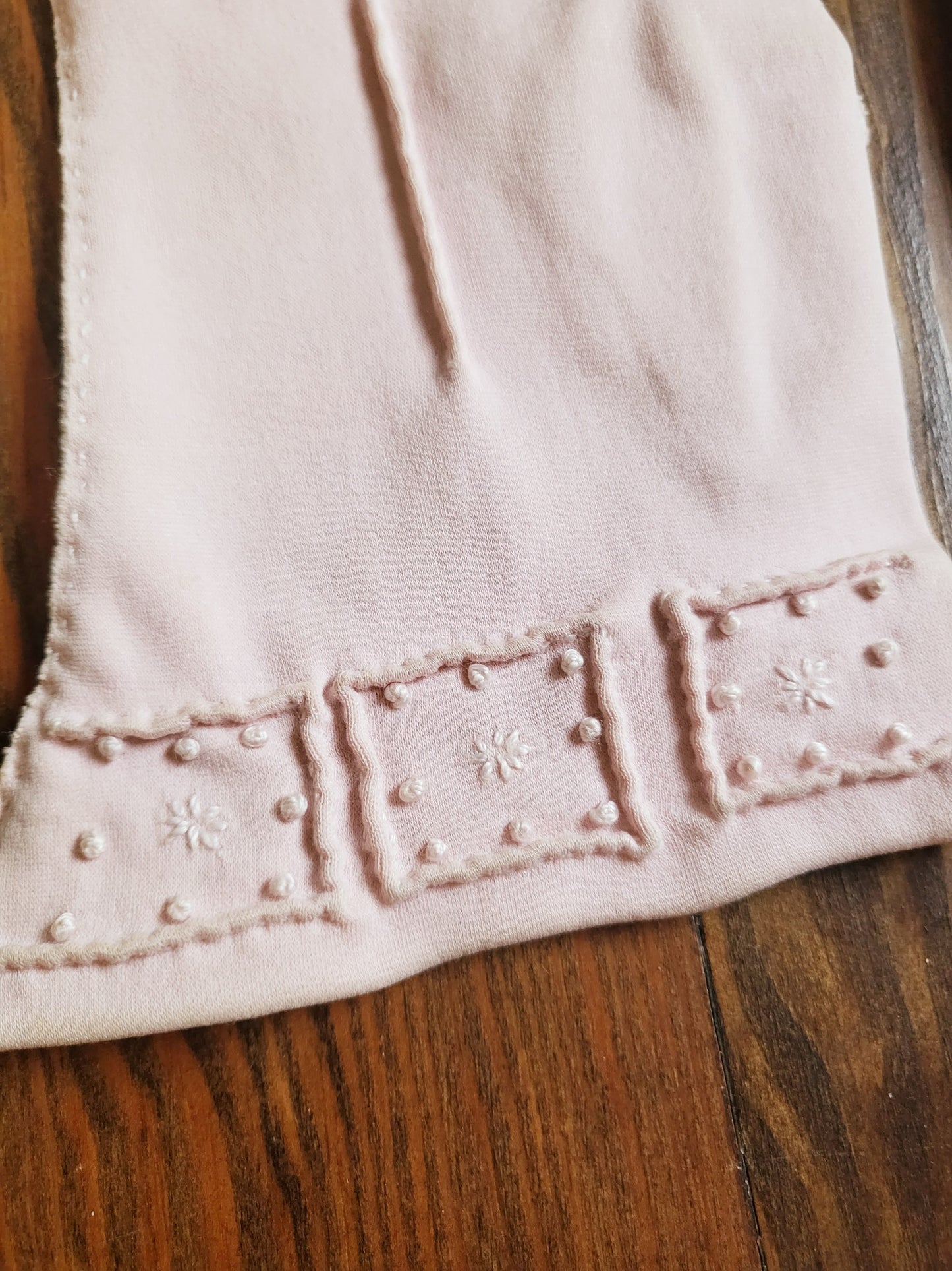SOLD - Vintage 1950's-1960's Shalimar Pink Shorties with Starburst Detail