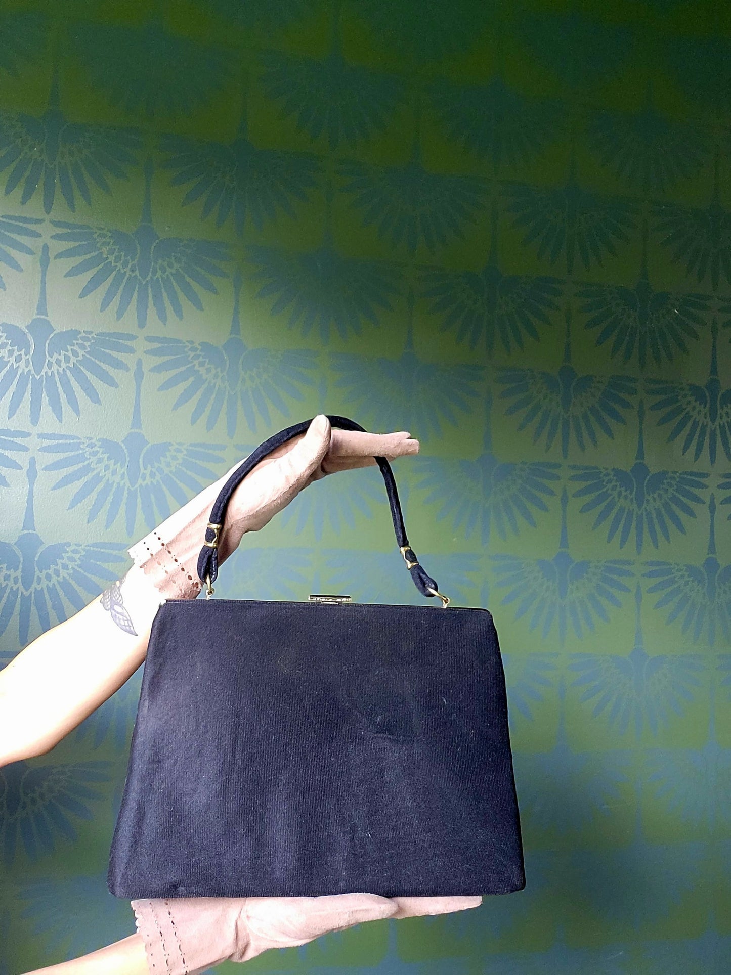 SOLD - Vintage 1950's "Sherry Gay" Embellished Handbag