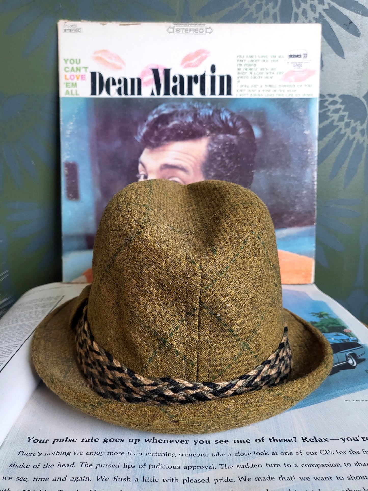 HAT44 - Vintage Sportswear by Champ Stingy Brim Fedora - Green