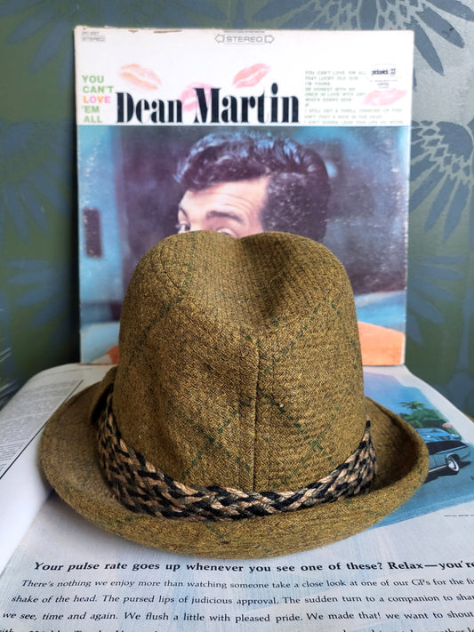HAT44 - Vintage Sportswear by Champ Stingy Brim Fedora - Green