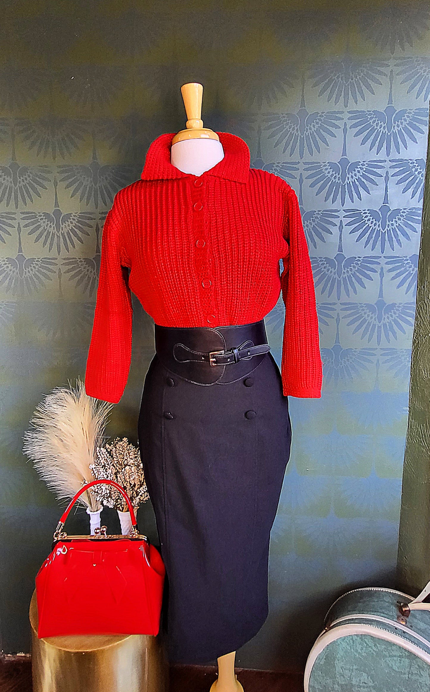 STYLE 4004 - Sailor Sierra Pencil Skirt (Black)