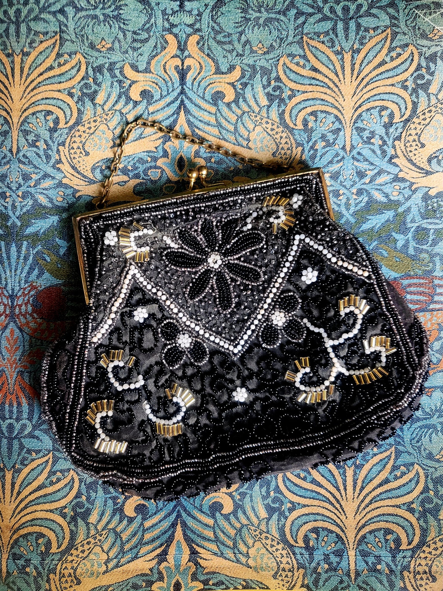 SOLD - Vintage 1920's Style Beaded Handbag