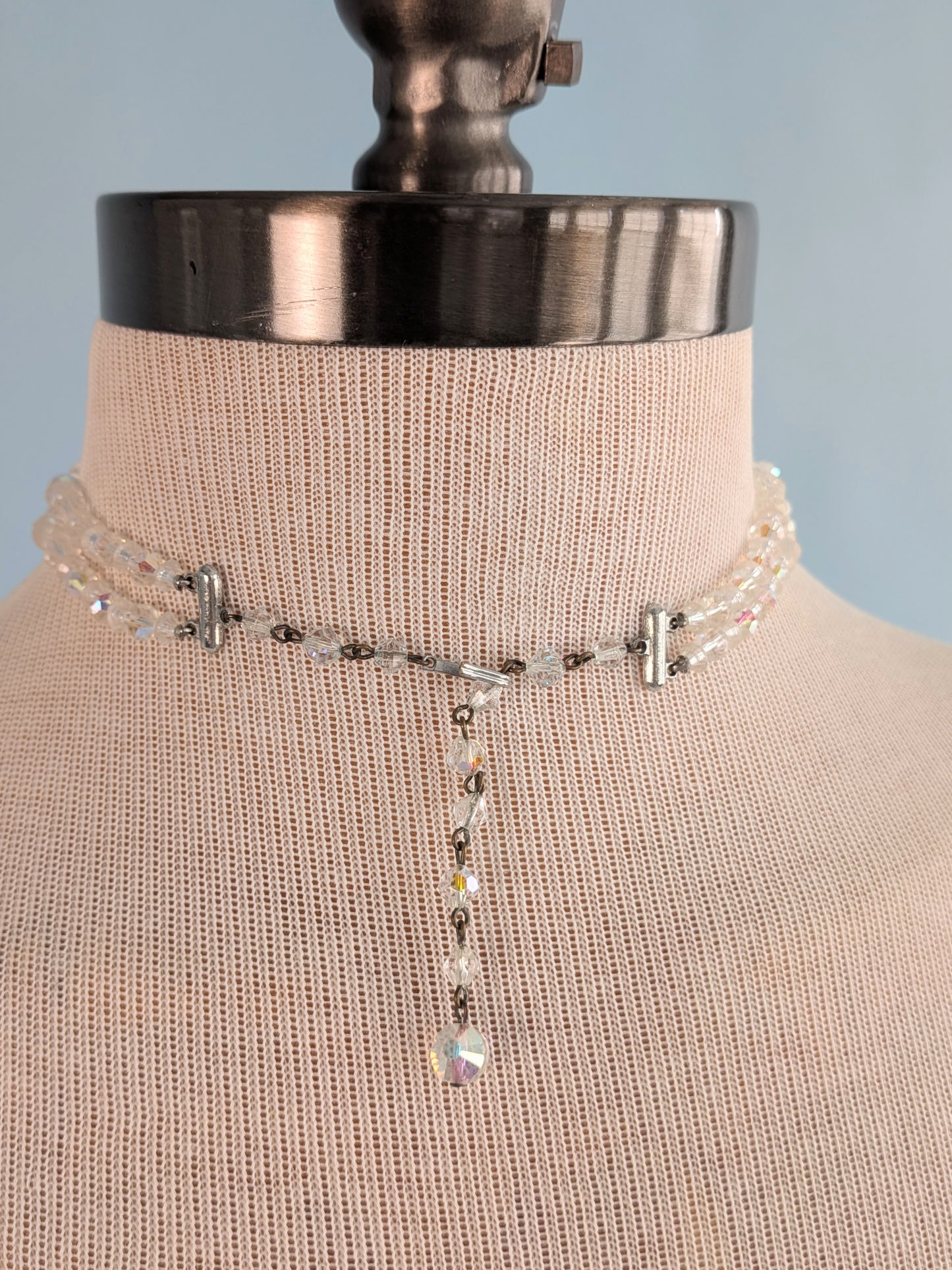 Vintage 1950's Aurora Crystal Jewelry Set