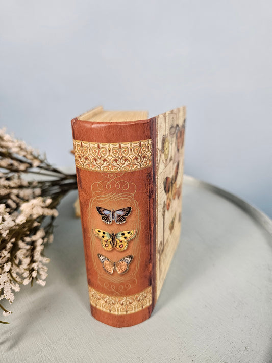 Vintage Style Mini Book Hidden Notes - Tan