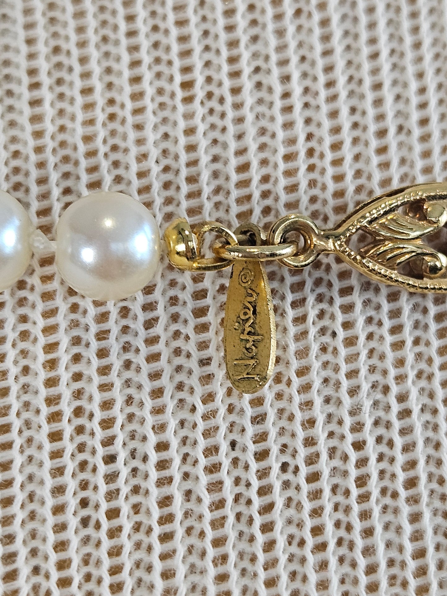 Vintage 1950s Napier Faux Pearl