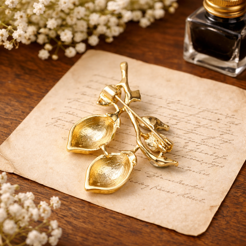 Retro Lemon Brooch