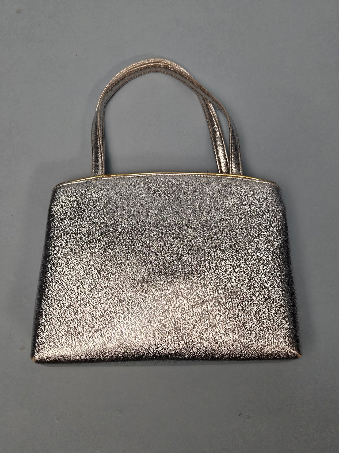 Vintage Silver Lamé Miss Lewis Handbag