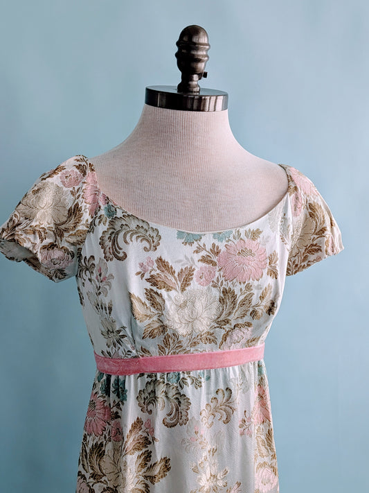 Vintage 1960s Harry Keiser Regency Revival Gown